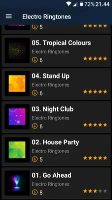 Electro ringtones android App screenshot 10