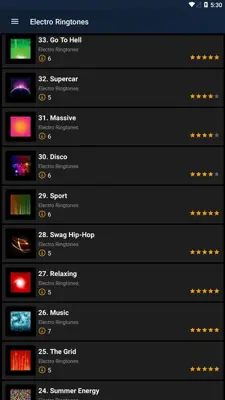 Electro ringtones android App screenshot 4