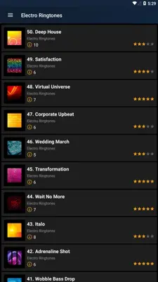 Electro ringtones android App screenshot 6